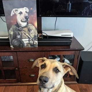 The Firefighter - Custom Pet Canvas