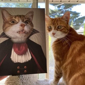 The Vampire - Custom Pet Canvas