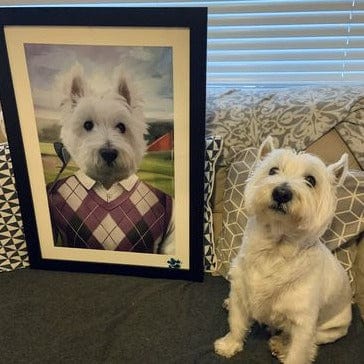 The Golfer - Custom Pet Poster