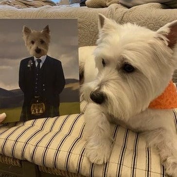 The Scottish Highlander - Custom Pet Canvas
