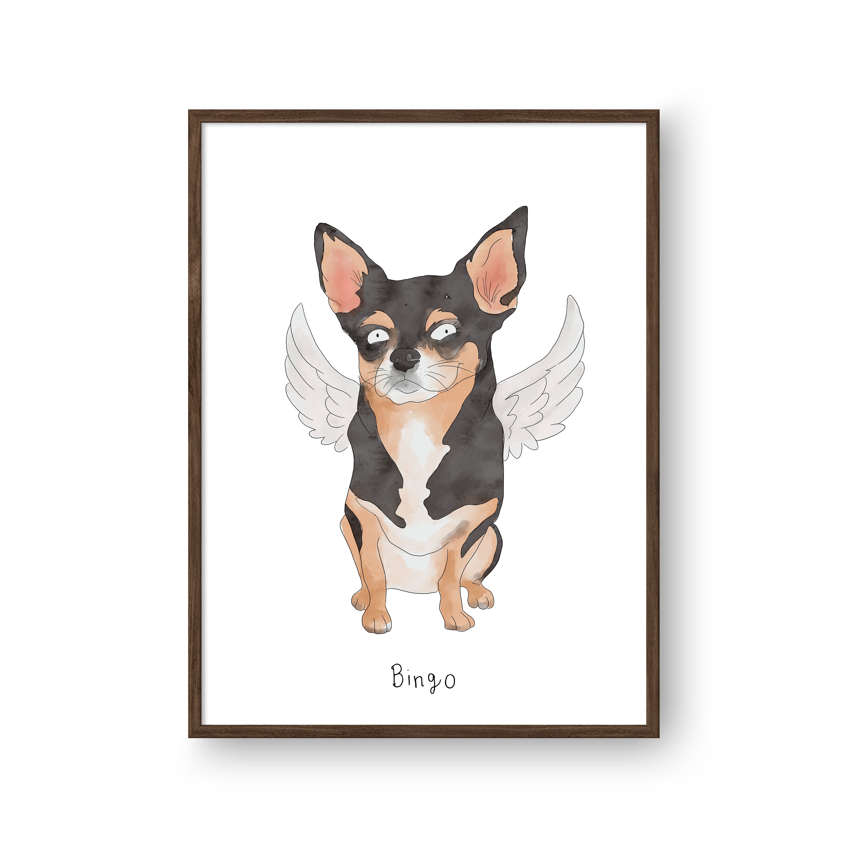 "Ugly Pet Portrait - One Pet, Framed Poster"