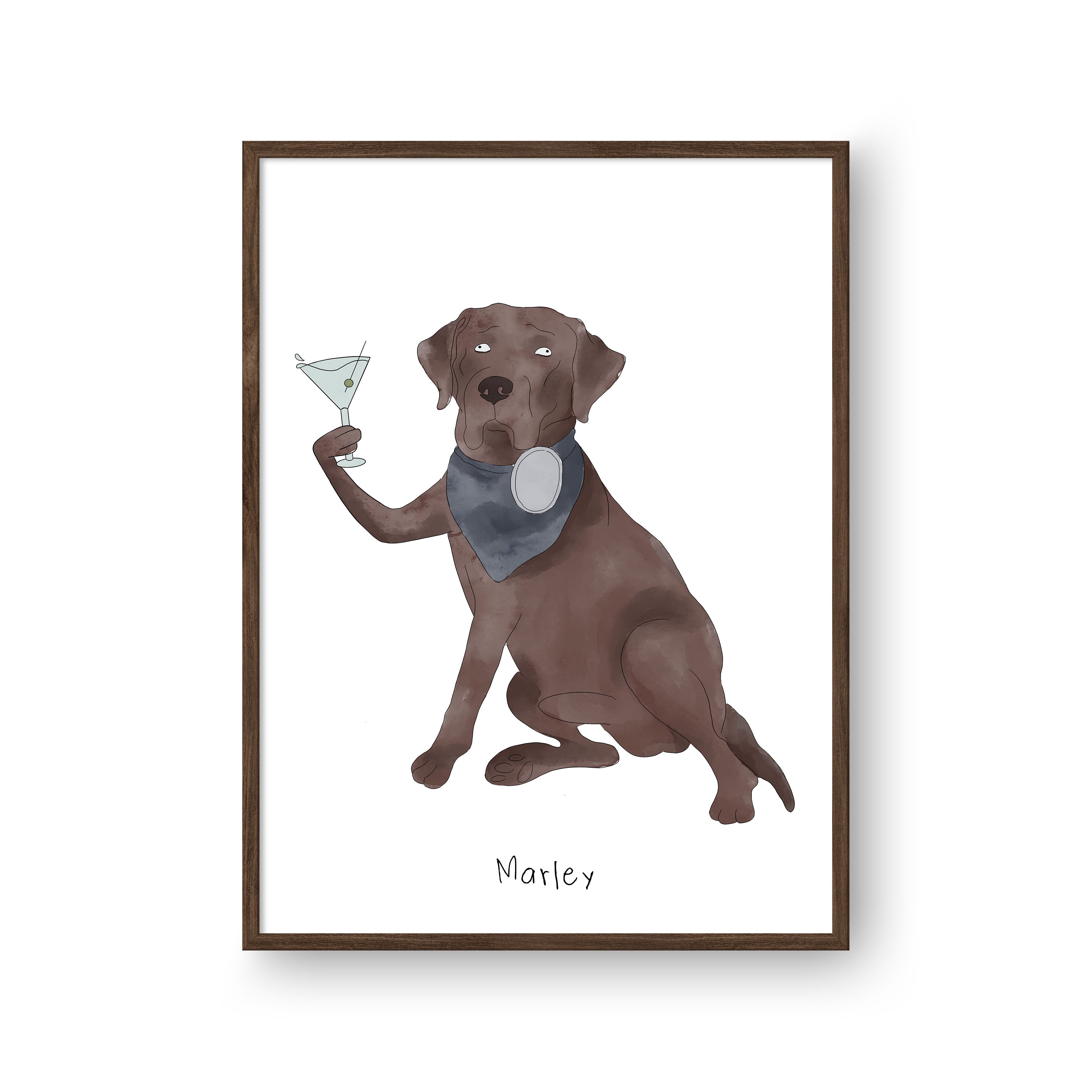 "Ugly Pet Portrait - One Pet, Framed Poster"