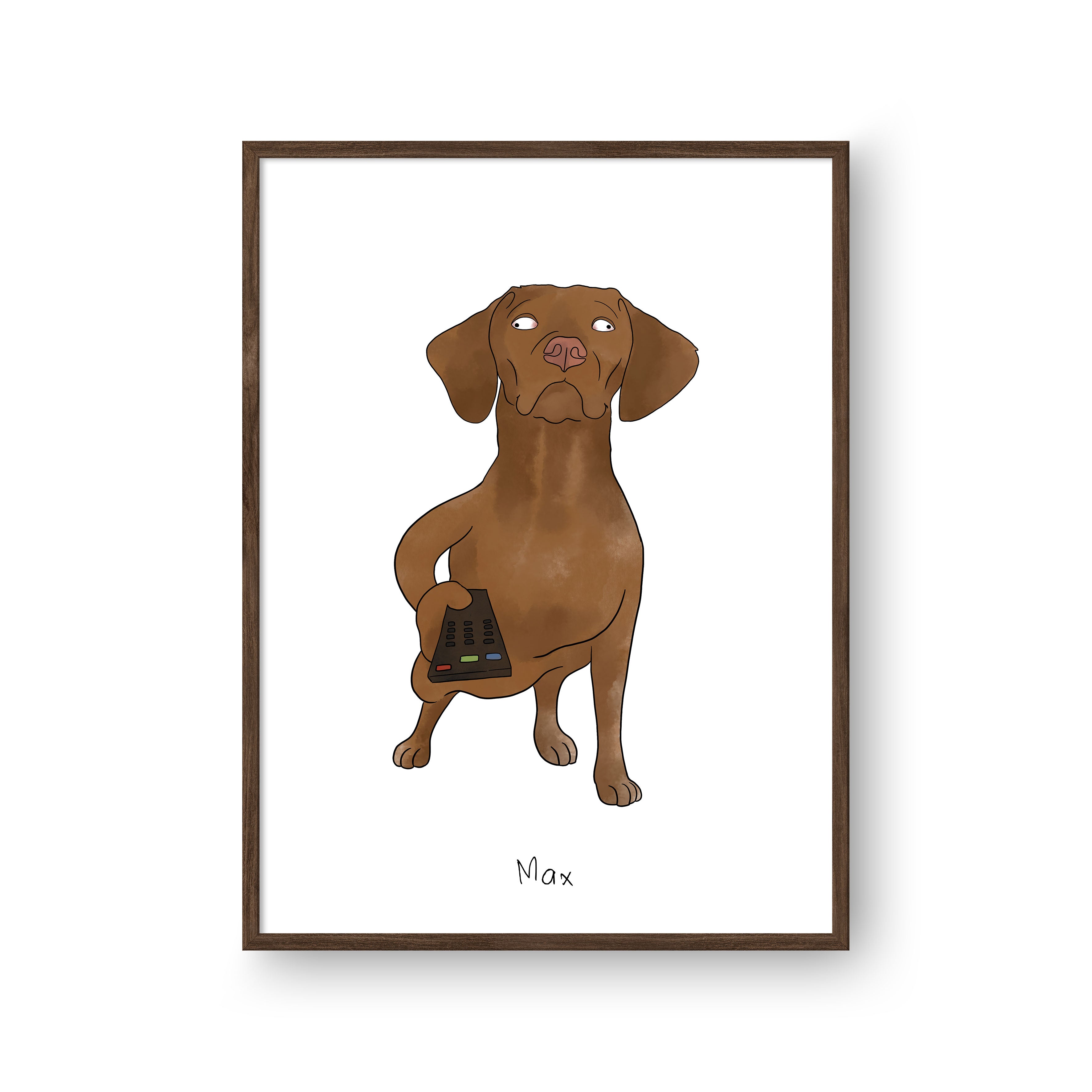 "Ugly Pet Portrait - One Pet, Framed Poster"