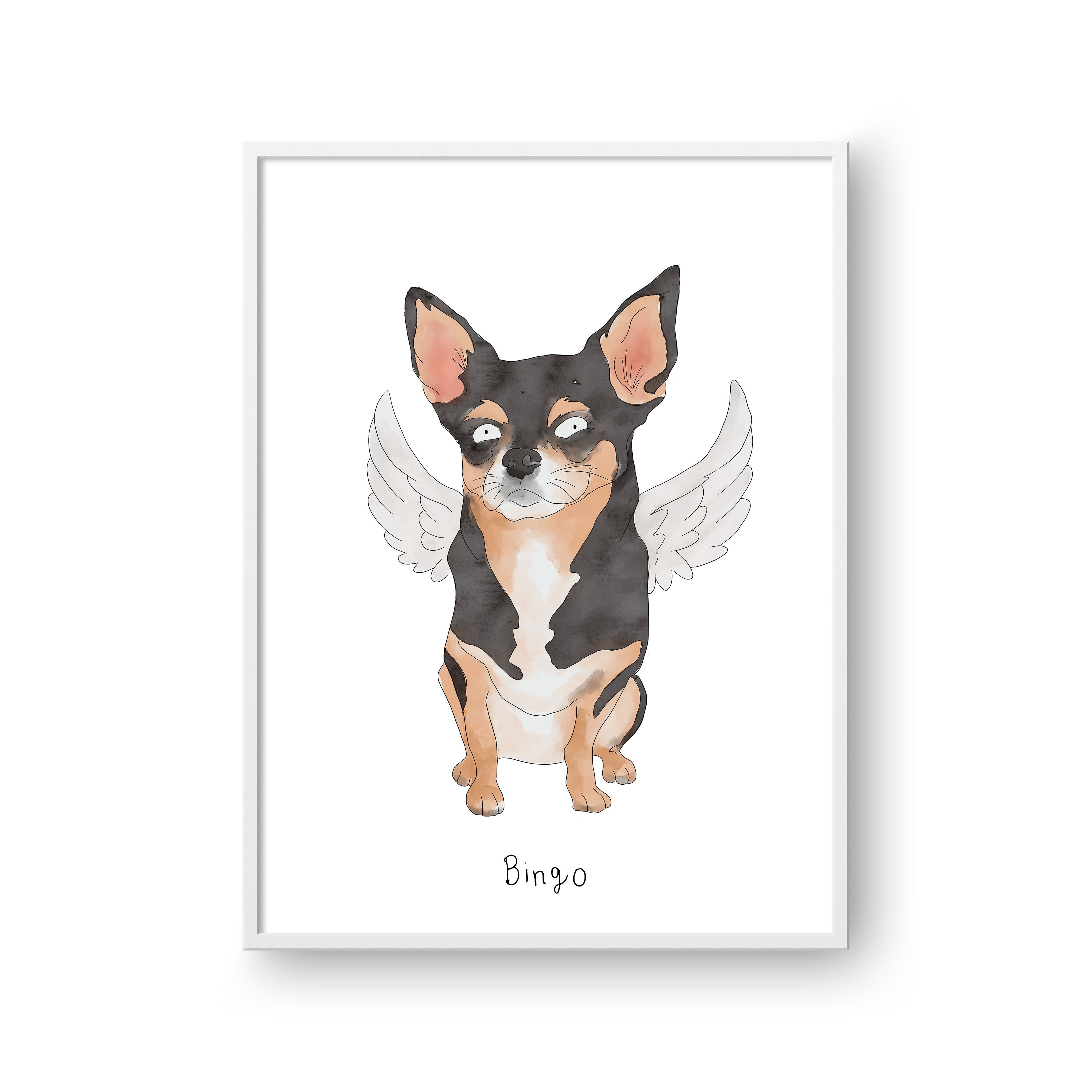 "Ugly Pet Portrait - One Pet, Framed Poster"