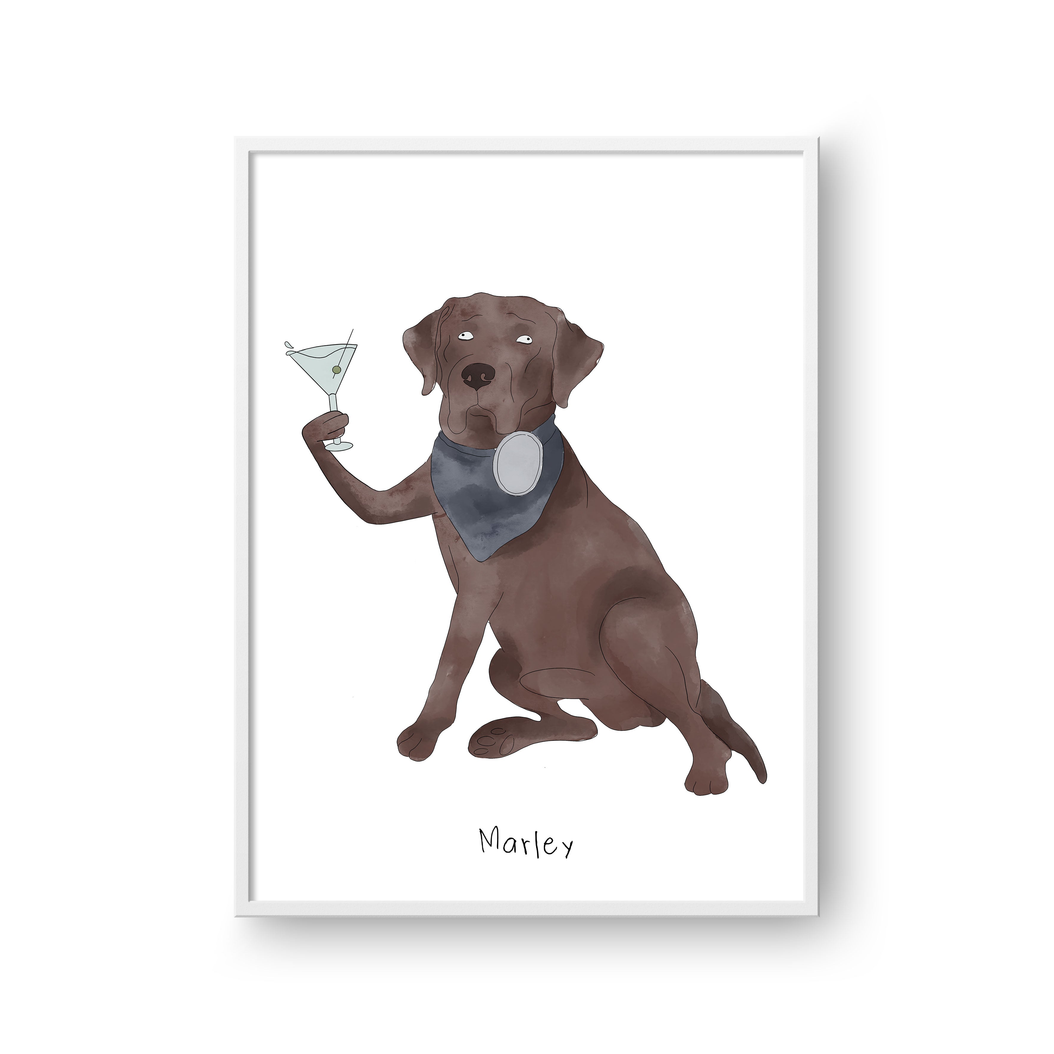 "Ugly Pet Portrait - One Pet, Framed Poster"
