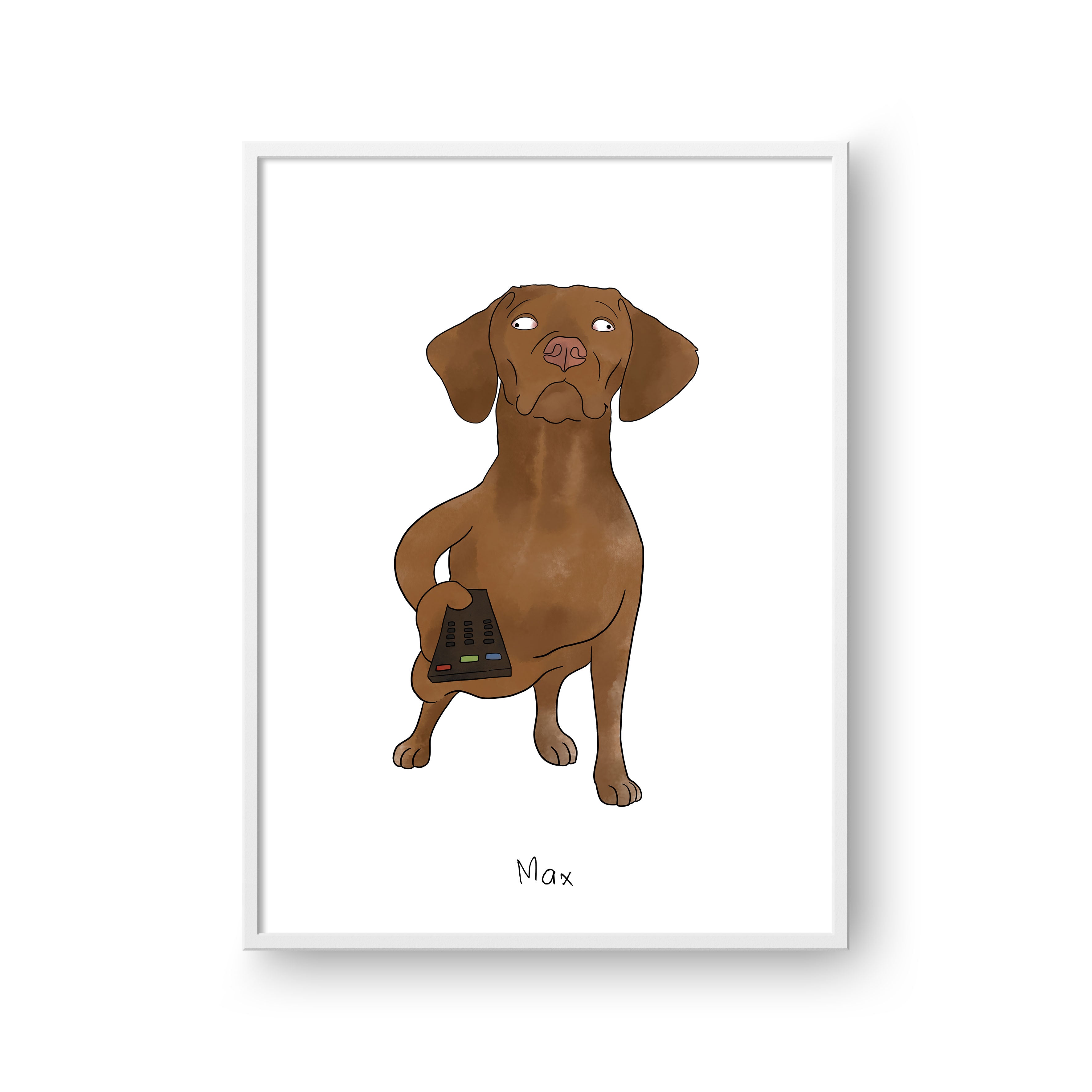 "Ugly Pet Portrait - One Pet, Framed Poster"