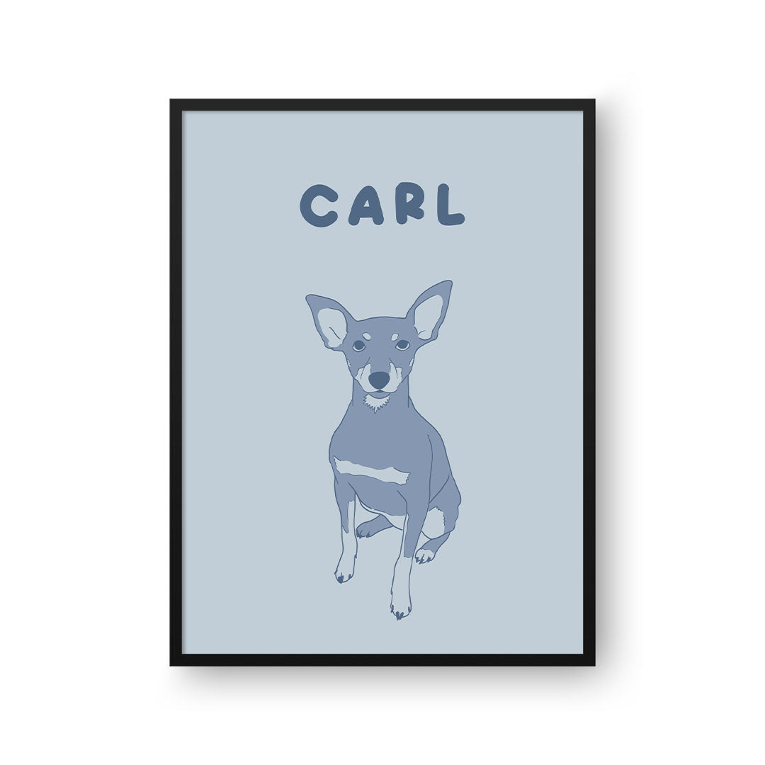Two Tone Pet Portrait - One Pet
