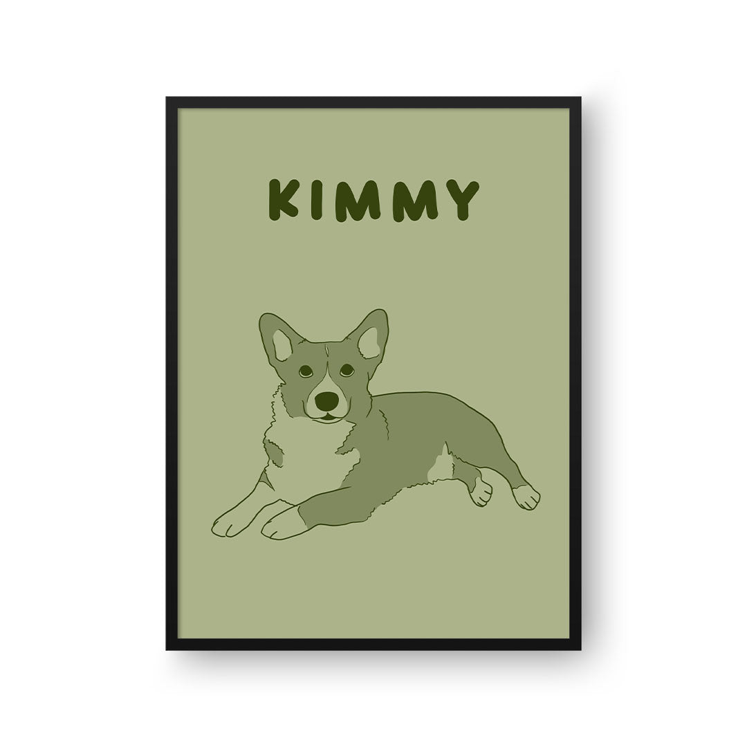 Two Tone Pet Portrait - One Pet