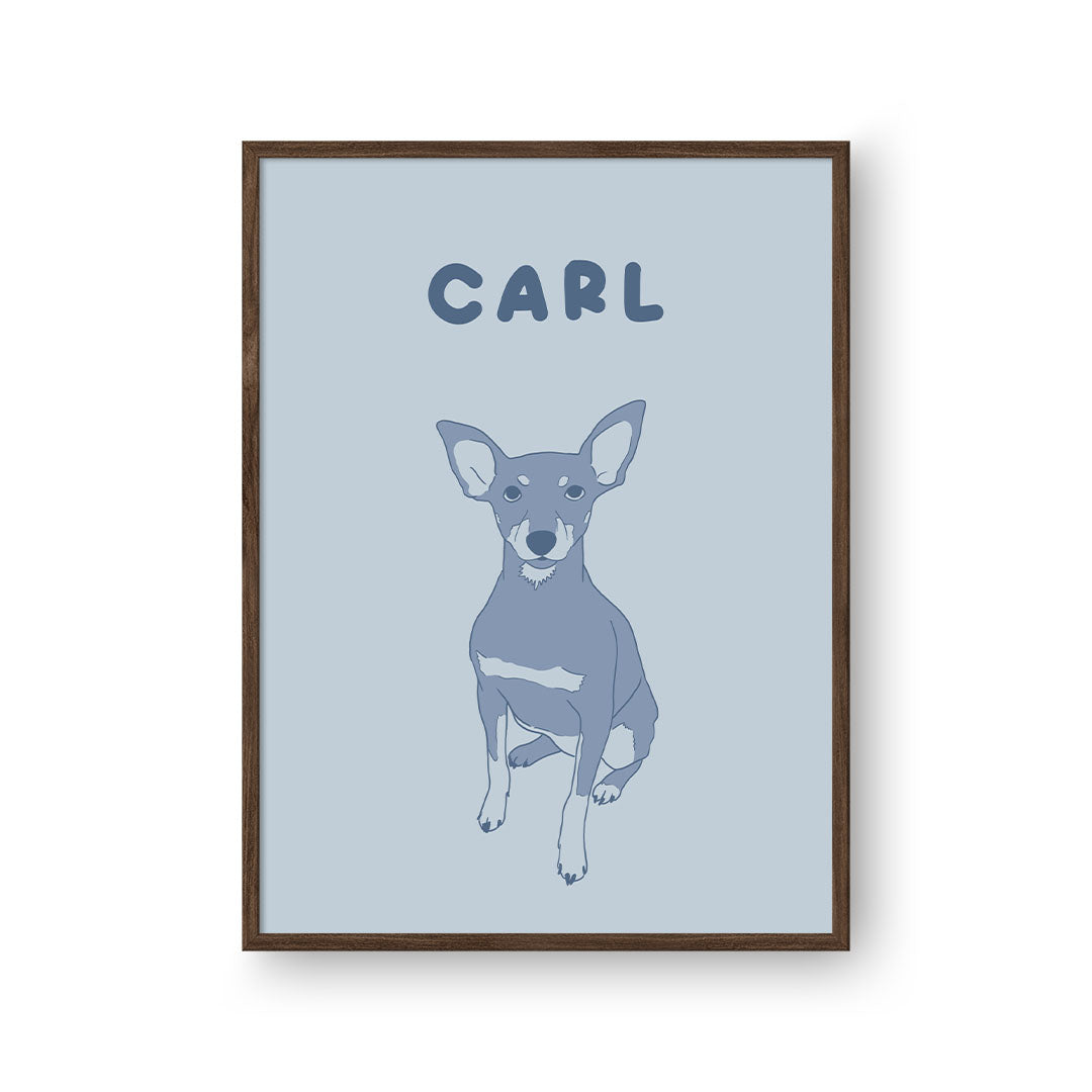 Two Tone Pet Portrait - One Pet