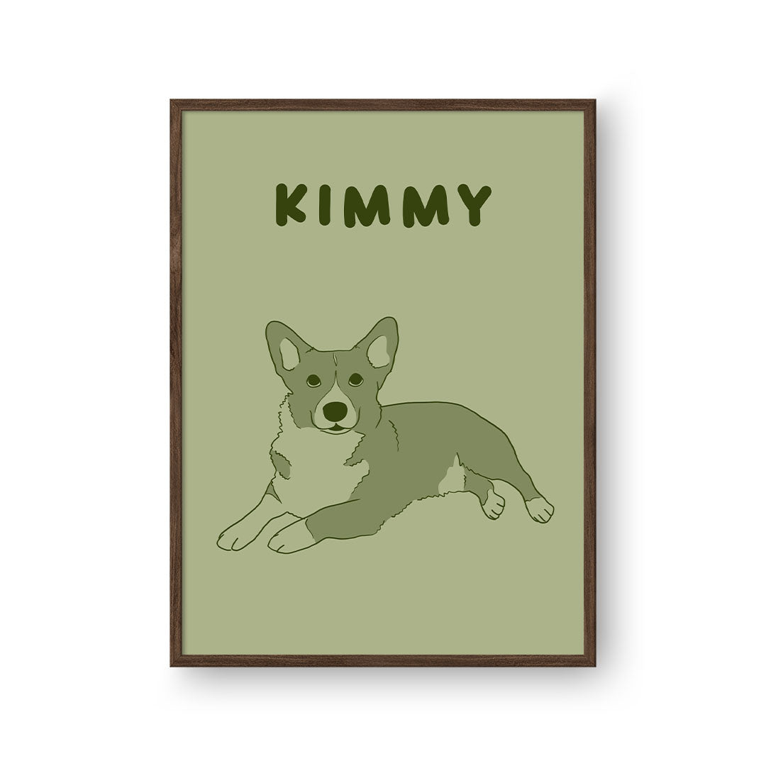 Two Tone Pet Portrait - One Pet