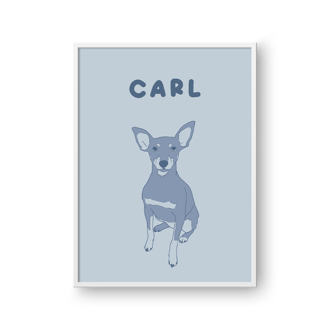Two Tone Pet Portrait - One Pet