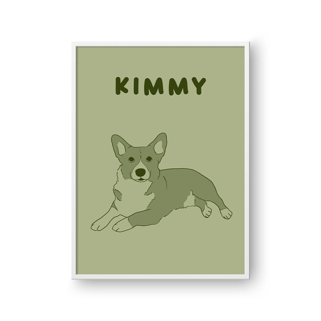 Two Tone Pet Portrait - One Pet