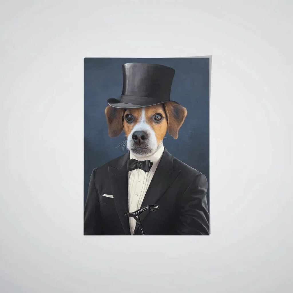 "Crown and Paw - Poster The Gentleman - Custom Pet Poster 8.3"" x 11.7"" / Unframed"