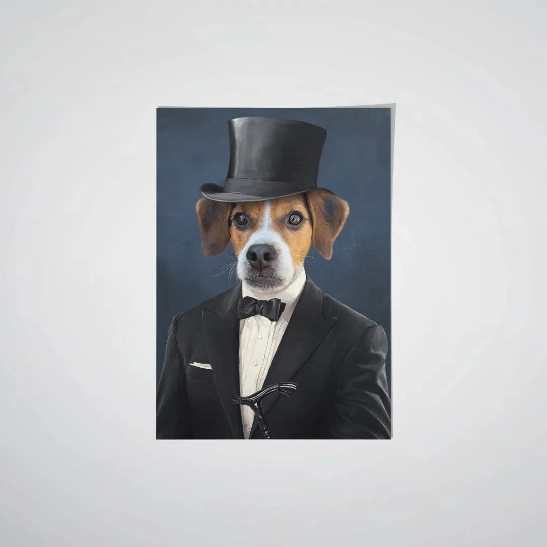 "Crown and Paw - Poster The Gentleman - Custom Pet Poster 8.3"" x 11.7"" / Unframed"