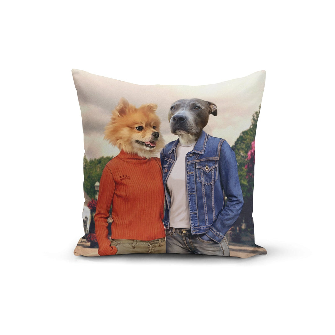 "Crown and Paw - Throw Pillow Gilpaw Girls - Custom Throw Pillow 14"" x 14"" / Casual"