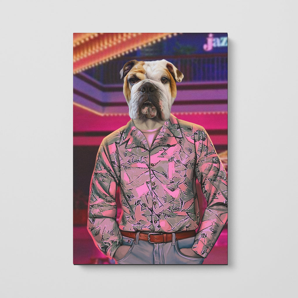 The 80's Cop - Custom Pet Canvas