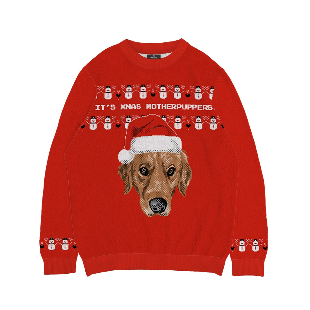 It's Christmas Motherpupper Sweater - Custom Christmas Knitwear