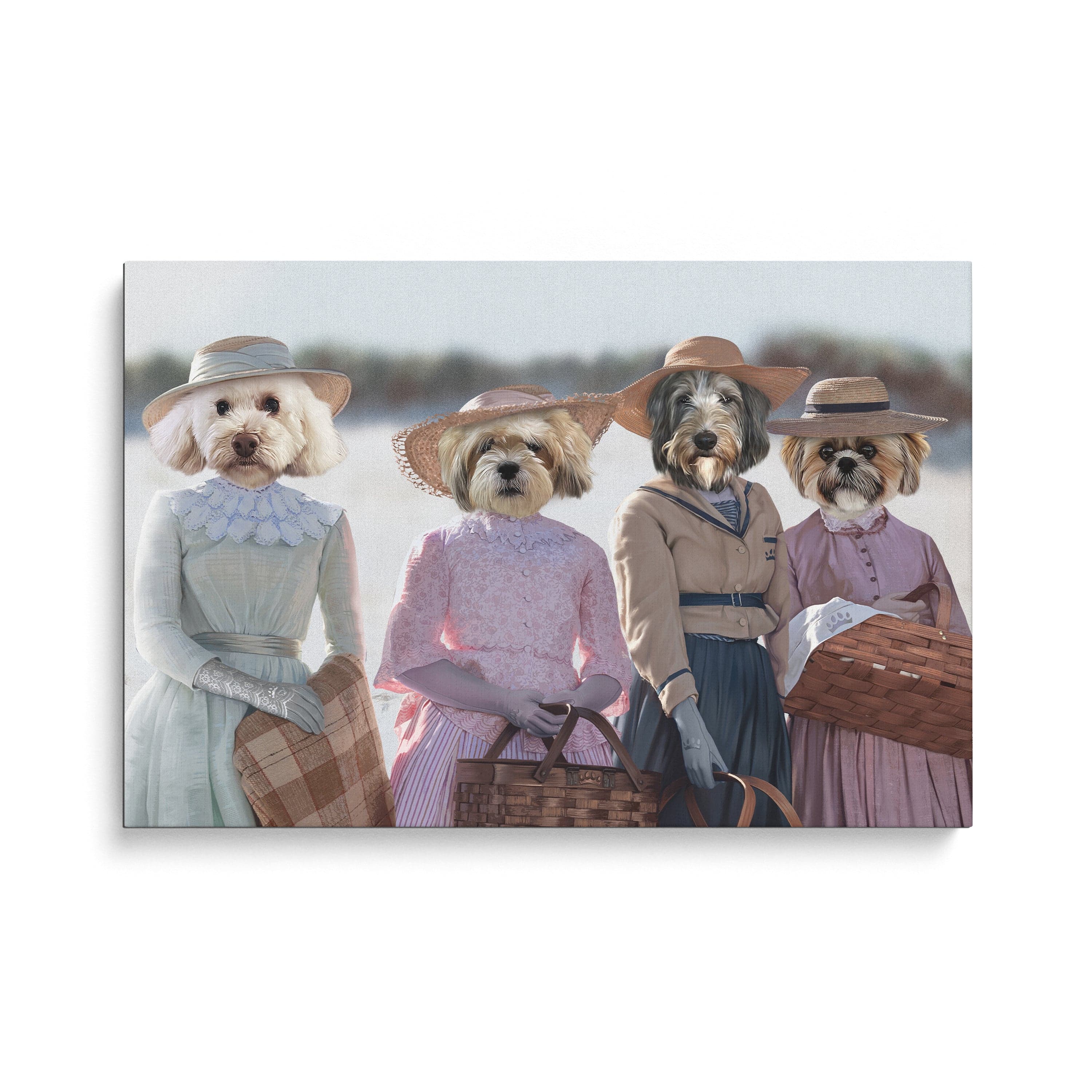 "Crown and Paw - Canvas Little Women - Custom Pet Canvas 8"" x 10"" / Summer"