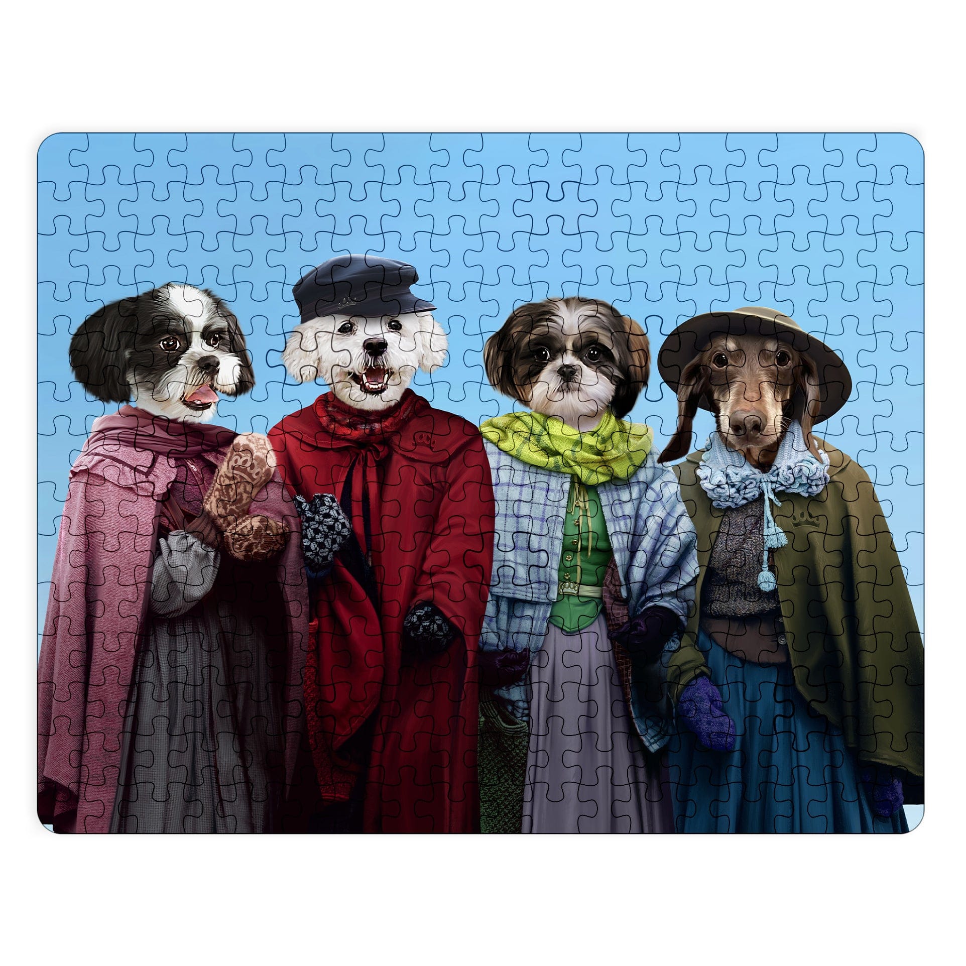 "Crown and Paw - Puzzle Little Women - Custom Puzzle 11"" x 14"" / Winter"