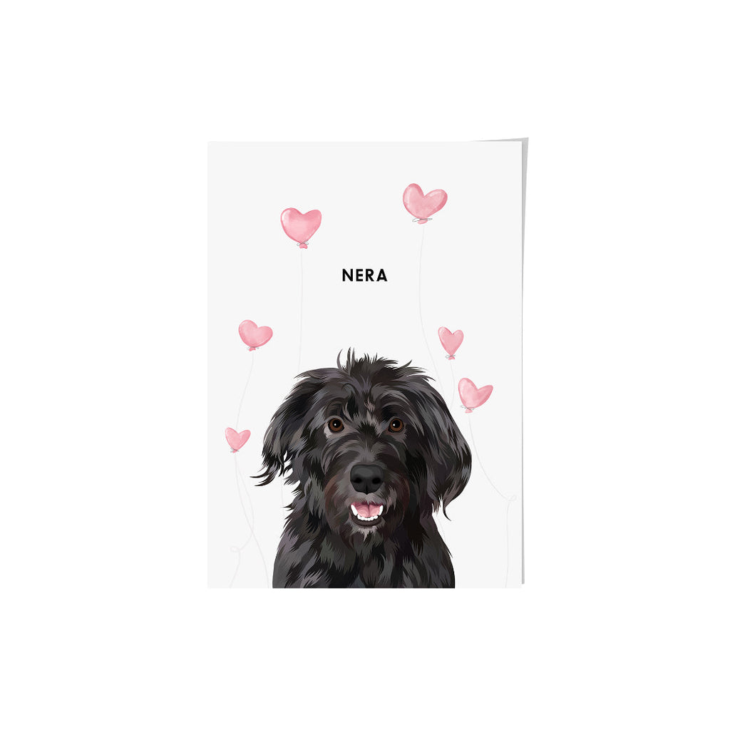 Valentines Pet Portrait - One Pet