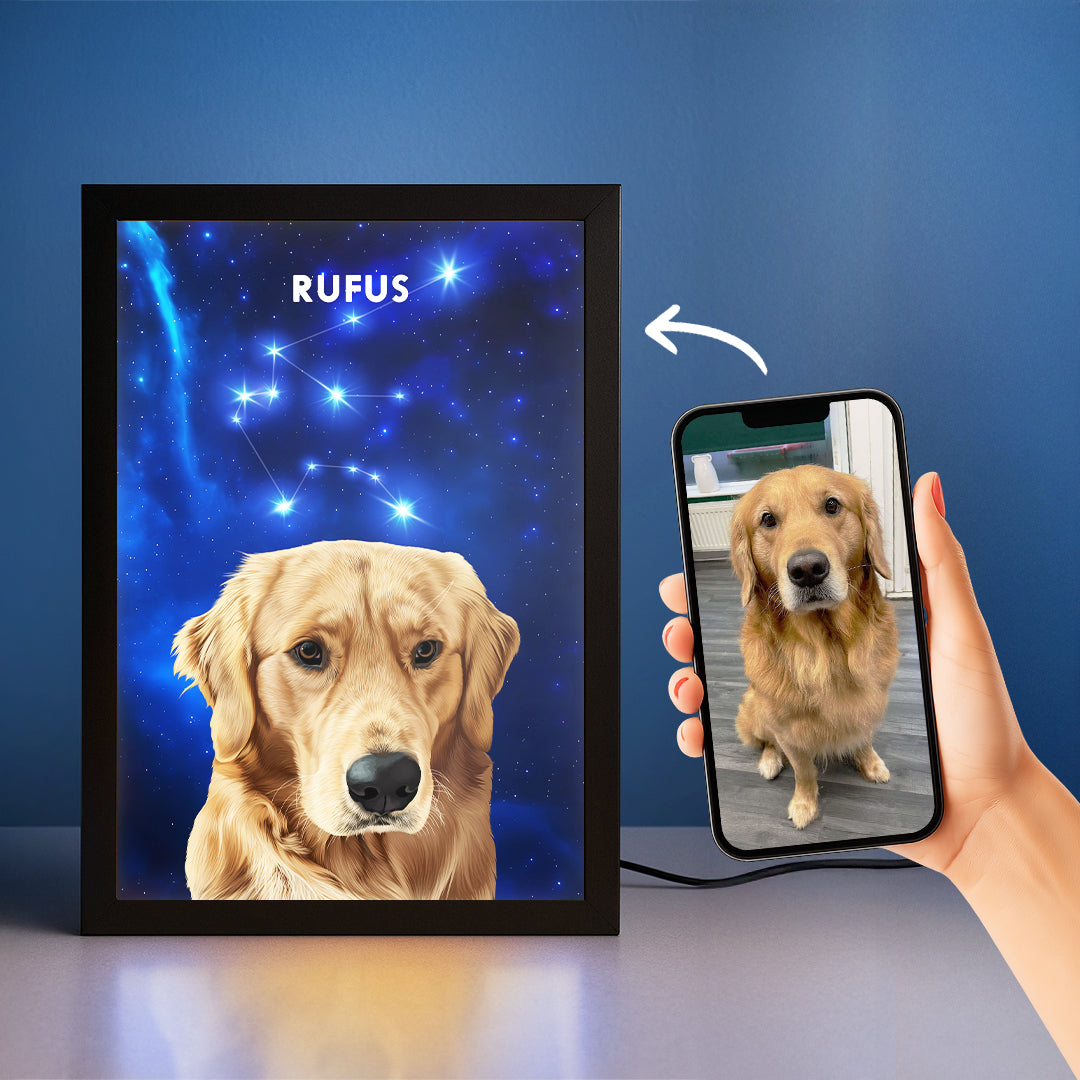 Constellation Pet Portrait LED Night Light