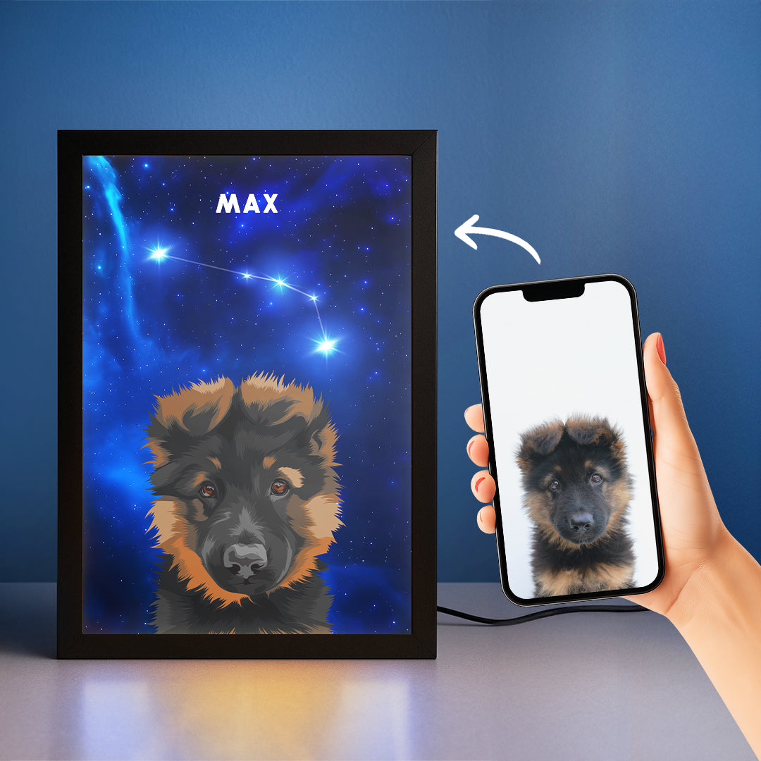 Constellation Pet Portrait LED Night Light