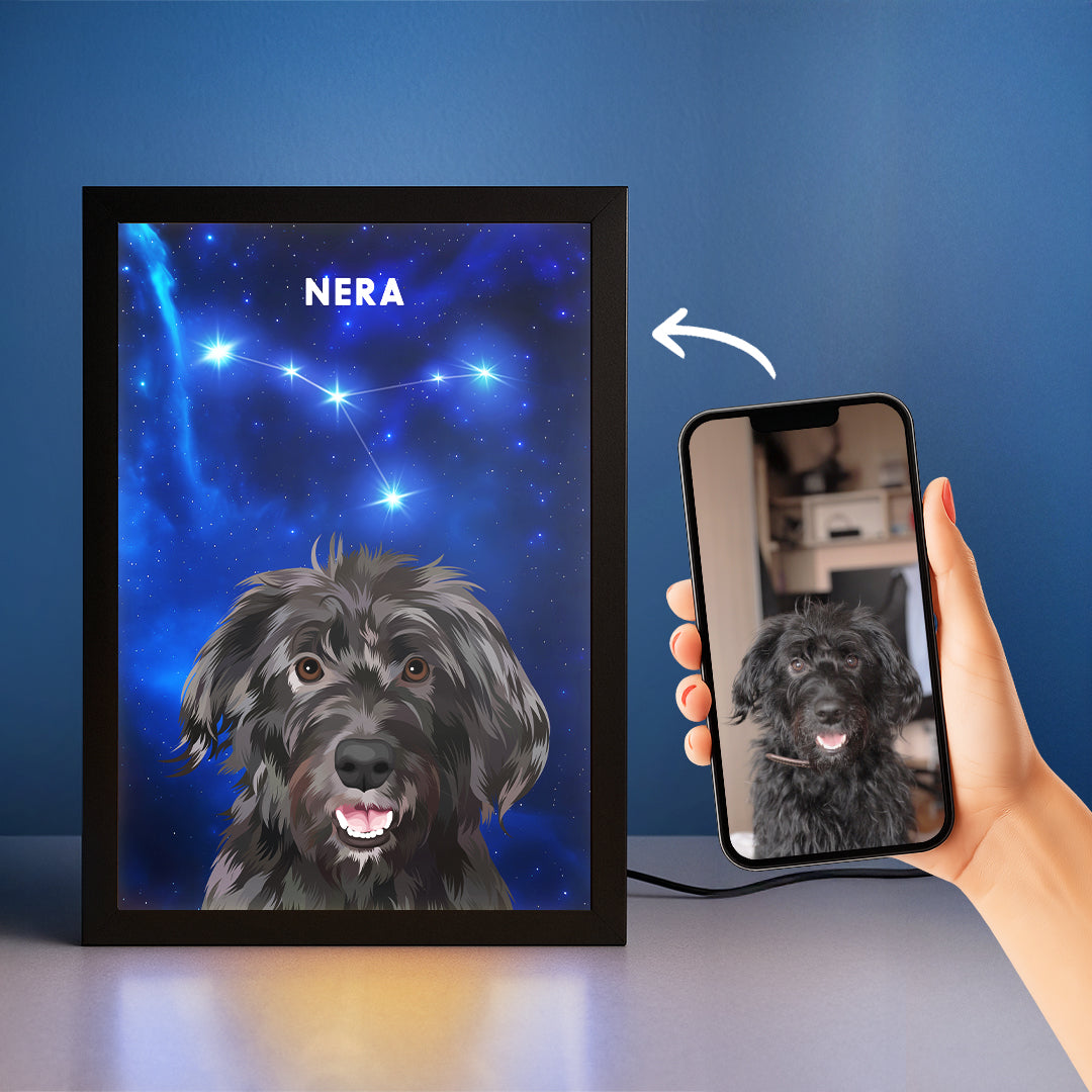 Constellation Pet Portrait LED Night Light