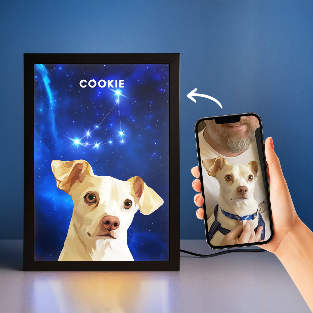 Constellation Pet Portrait LED Night Light