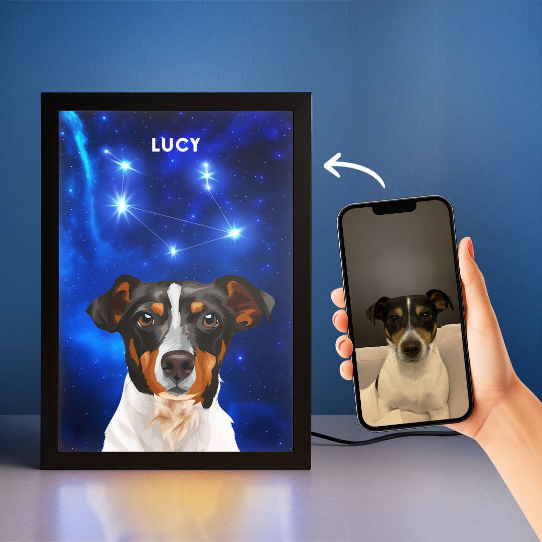Constellation Pet Portrait LED Night Light