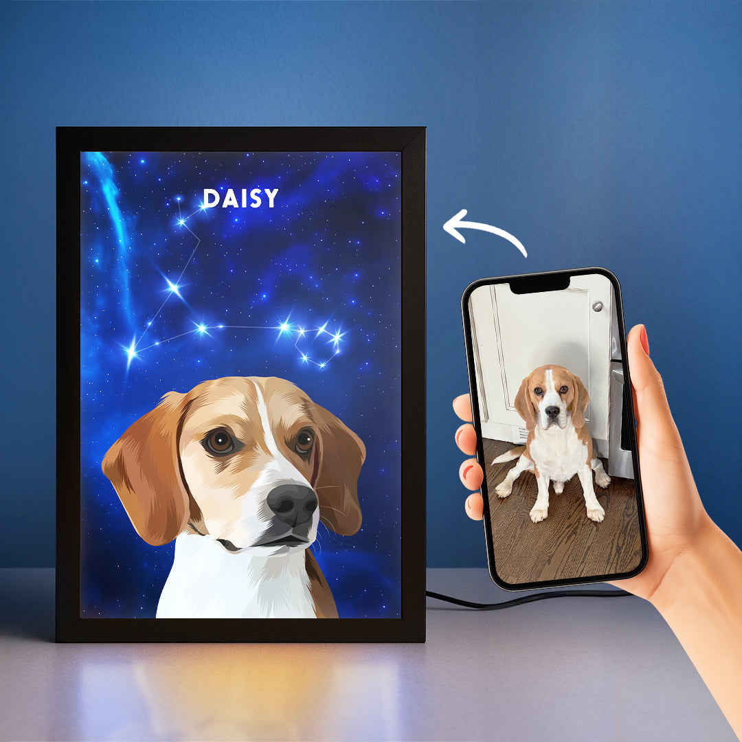 Constellation Pet Portrait LED Night Light