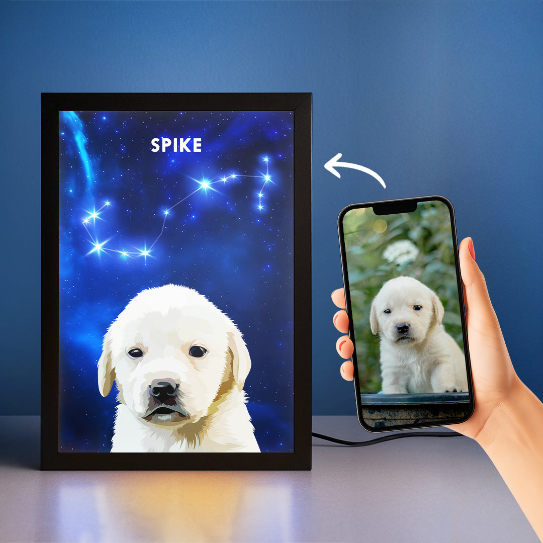 Constellation Pet Portrait LED Night Light