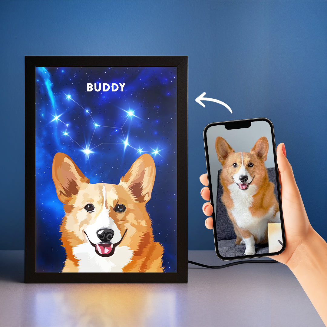 Constellation Pet Portrait LED Night Light