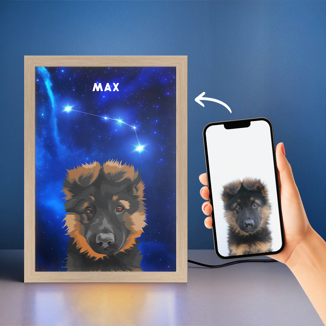 Constellation Pet Portrait LED Night Light