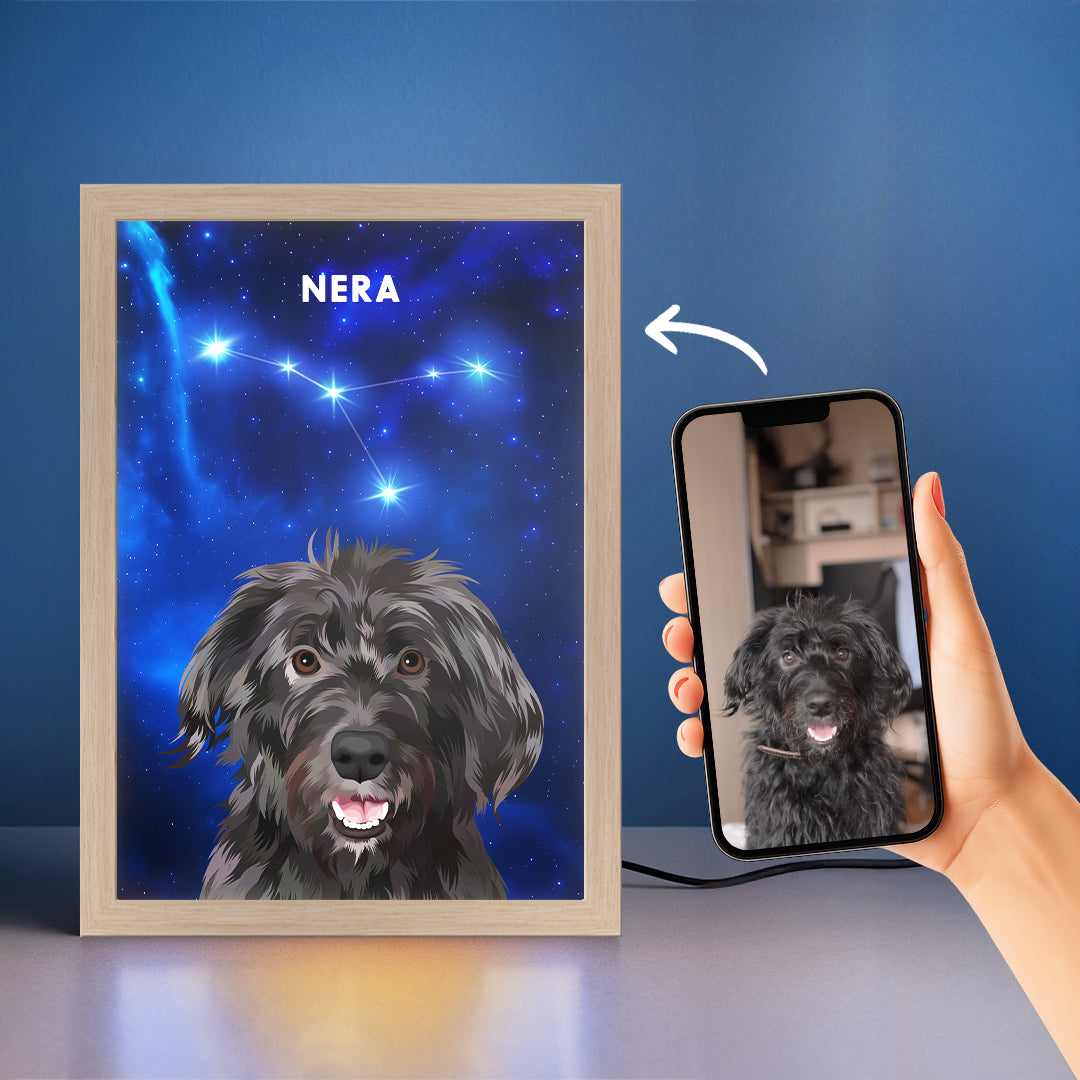 Constellation Pet Portrait LED Night Light