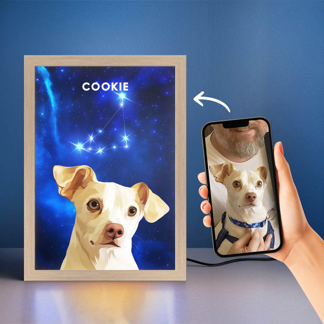 Constellation Pet Portrait LED Night Light