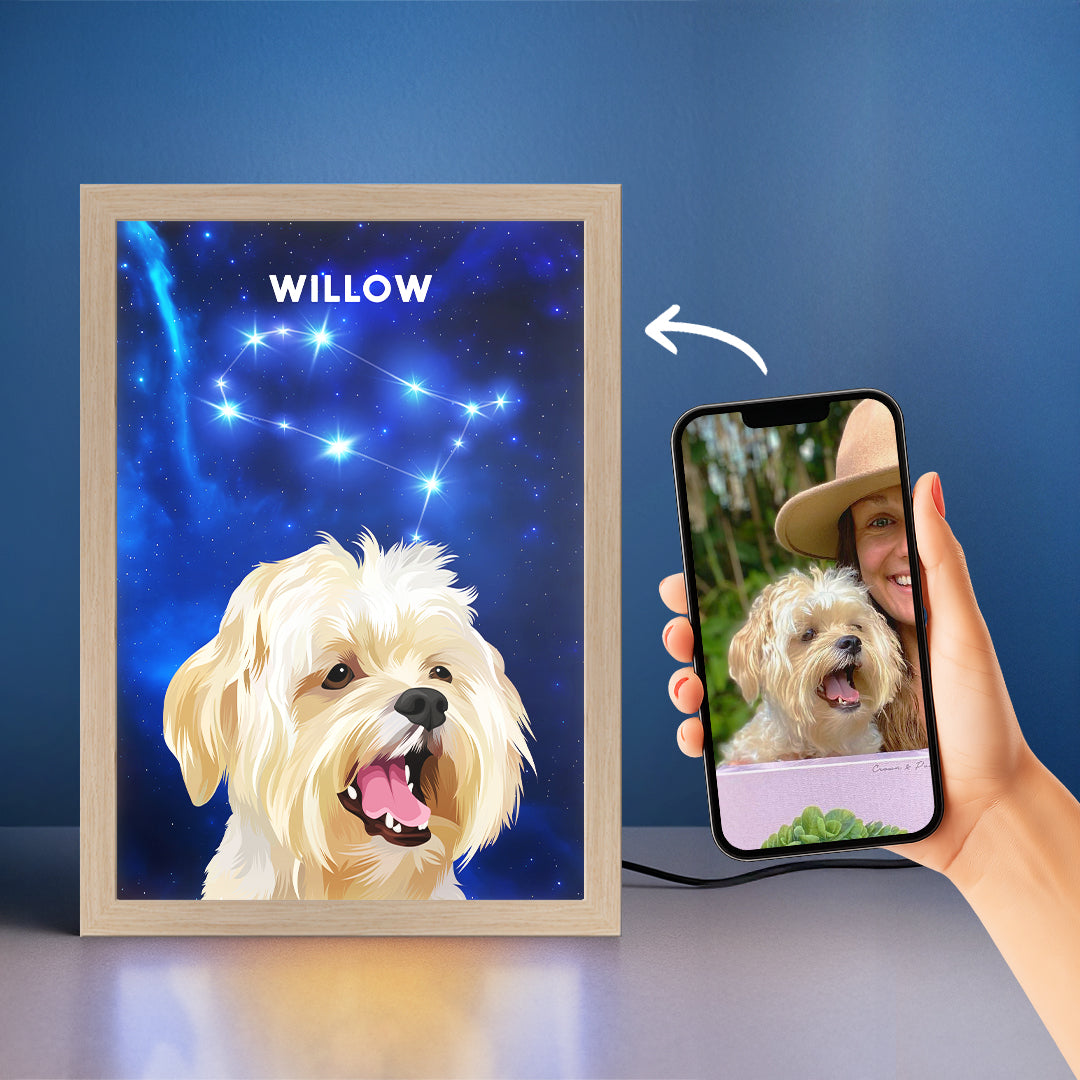 Constellation Pet Portrait LED Night Light