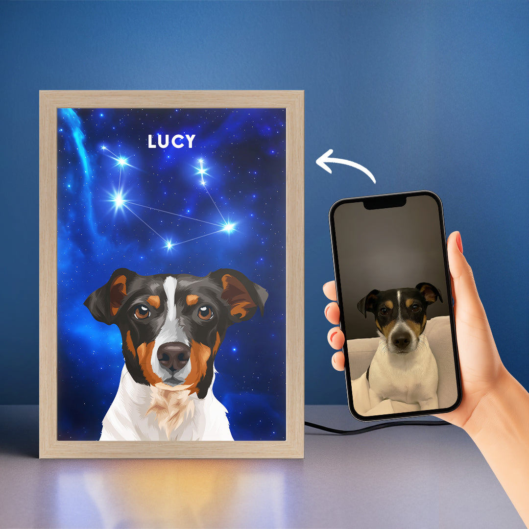 Constellation Pet Portrait LED Night Light