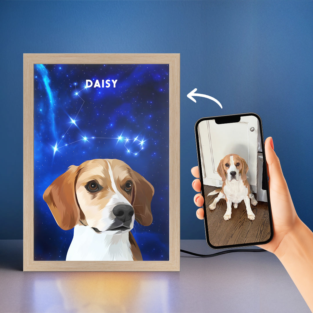 Constellation Pet Portrait LED Night Light