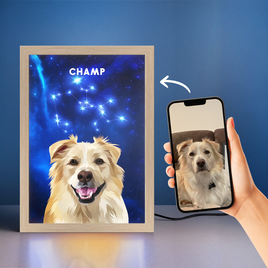 Constellation Pet Portrait LED Night Light
