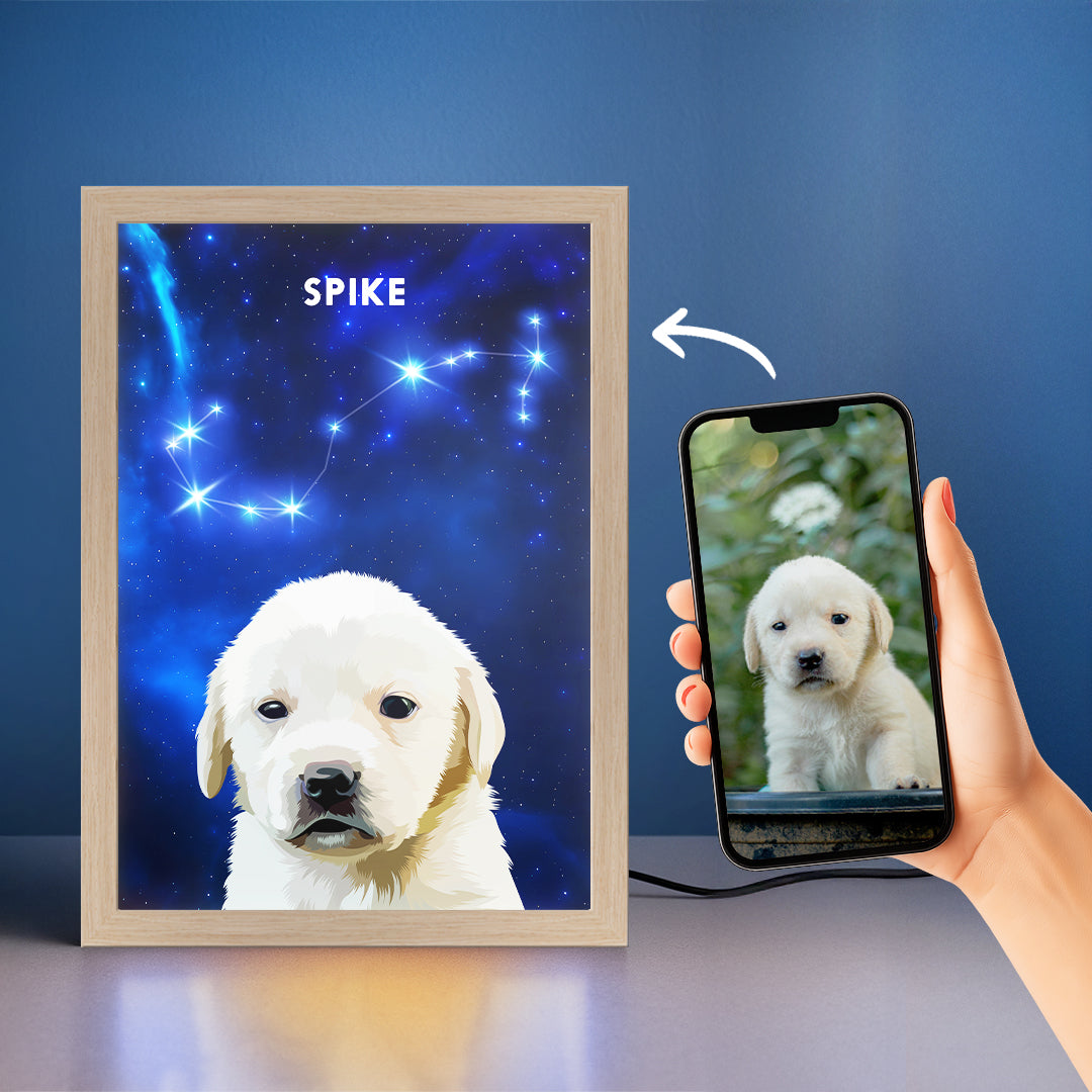 Constellation Pet Portrait LED Night Light