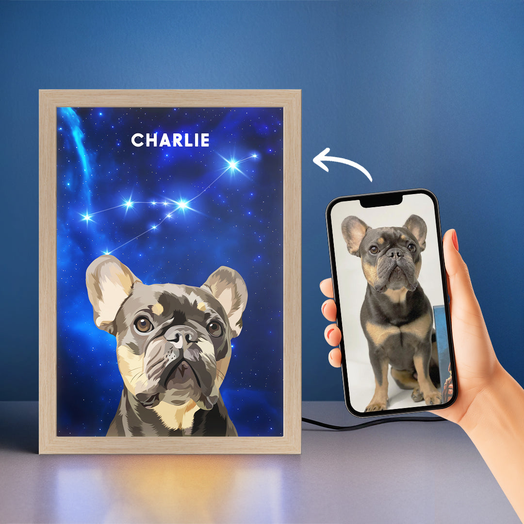 Constellation Pet Portrait LED Night Light