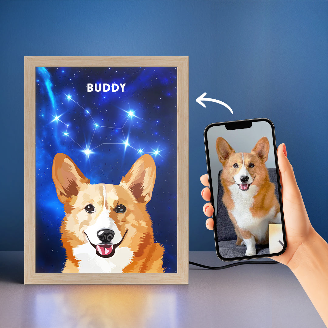 Constellation Pet Portrait LED Night Light