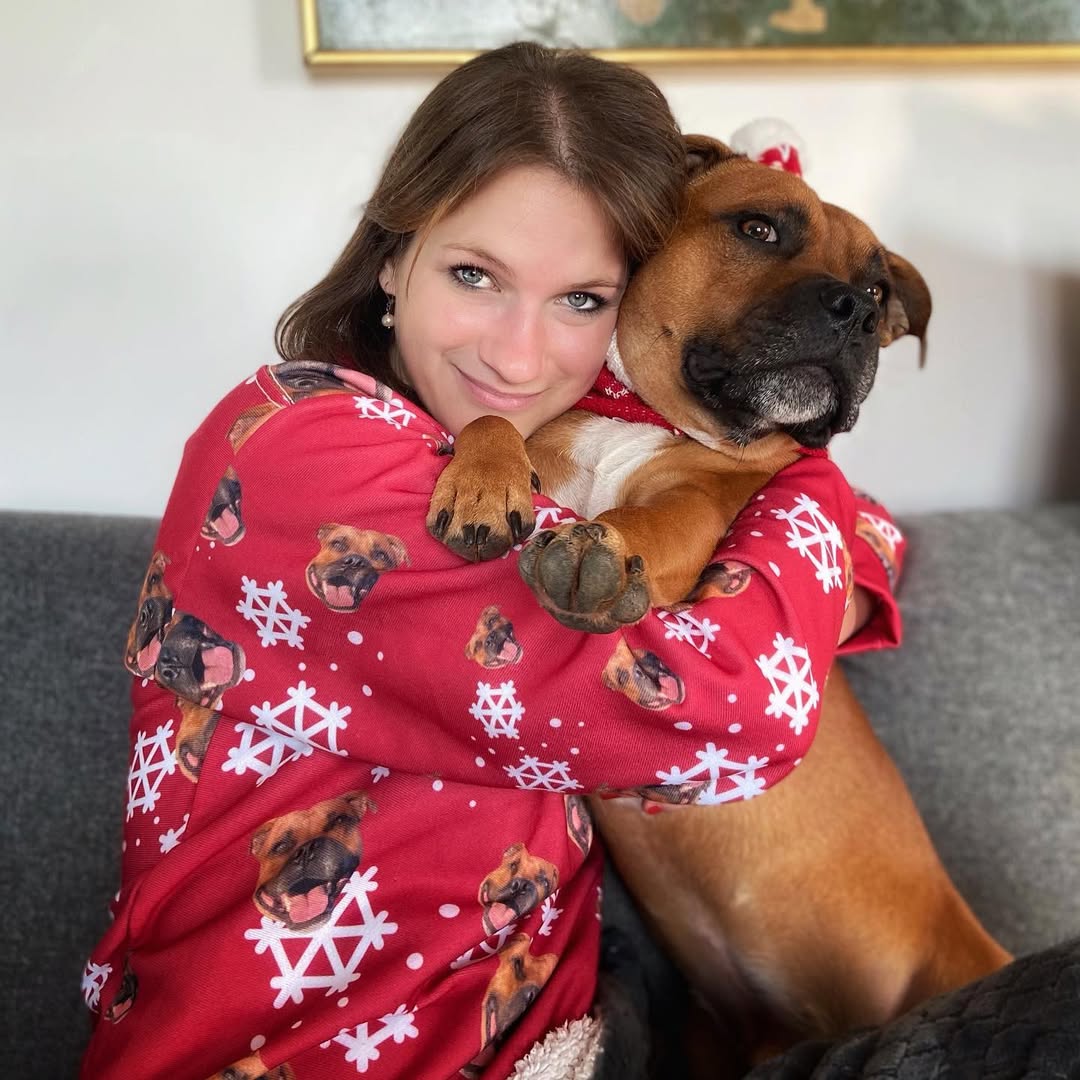 Pet Face Pattern Christmas Sweatshirt