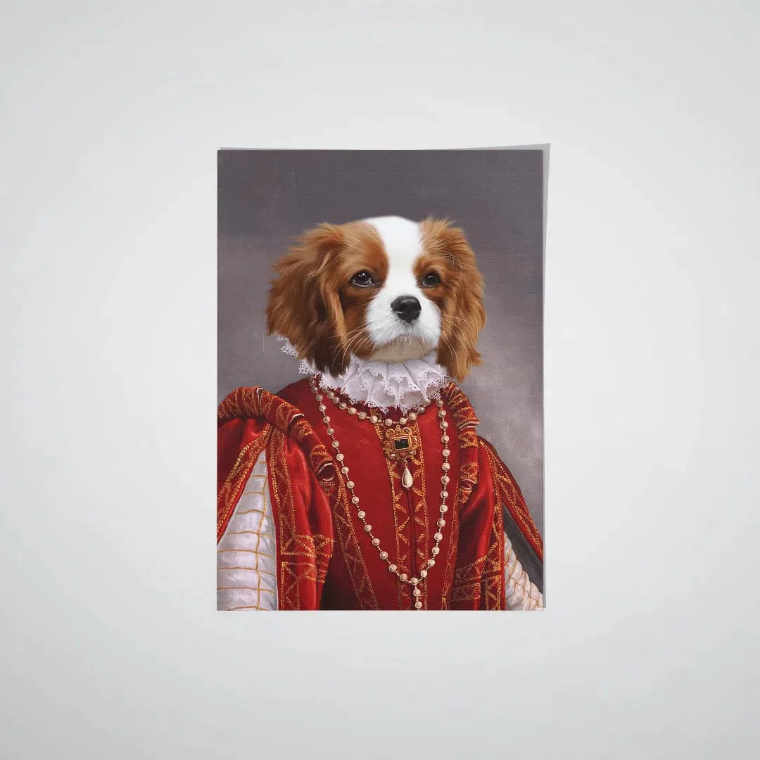 "Crown and Paw - Poster The Queen of Roses - Custom Pet Poster 8.3"" x 11.7"" / Unframed"