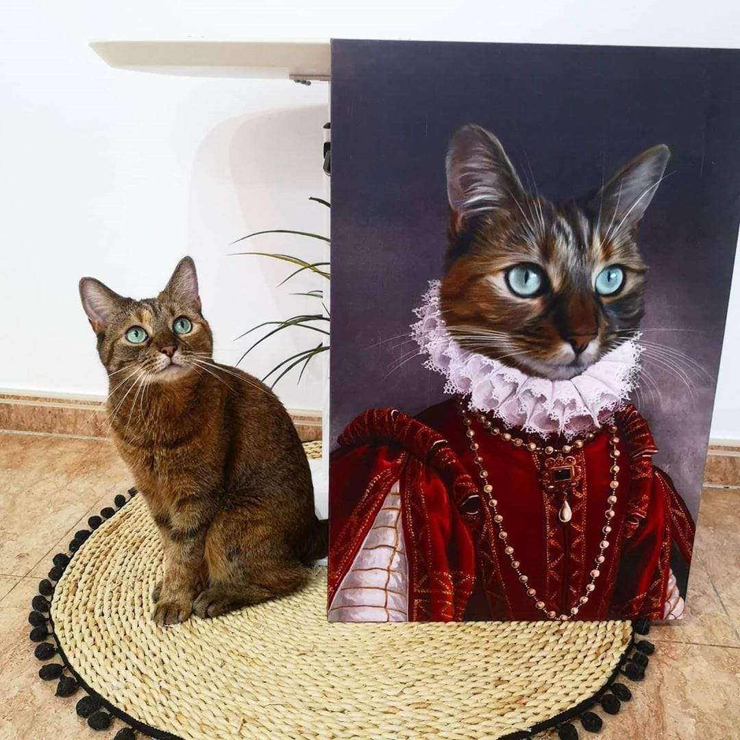 Custom Crown & Paw Portrait - One Pet