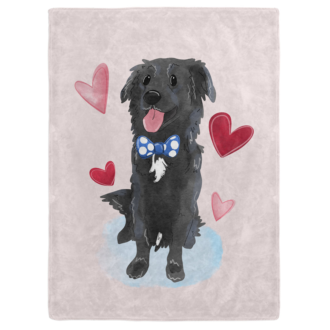 Sweet Pet Portrait Blanket - One Pet