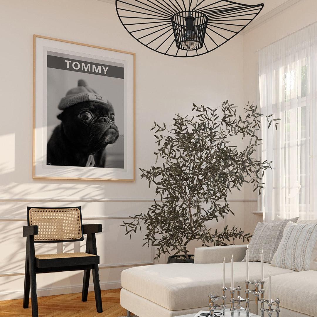 "Crown and Paw - Canvas The Designer Brand Pet Portrait - Custom Pet Print Canvas 8"" x 10"" / London / Unframed"