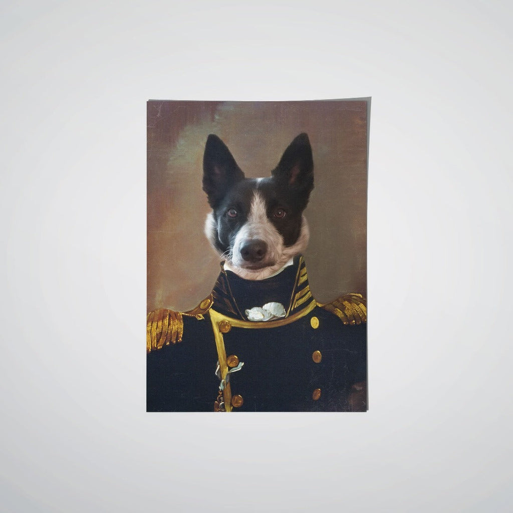Crown and Paw - Poster The Admiral - Custom Pet Poster