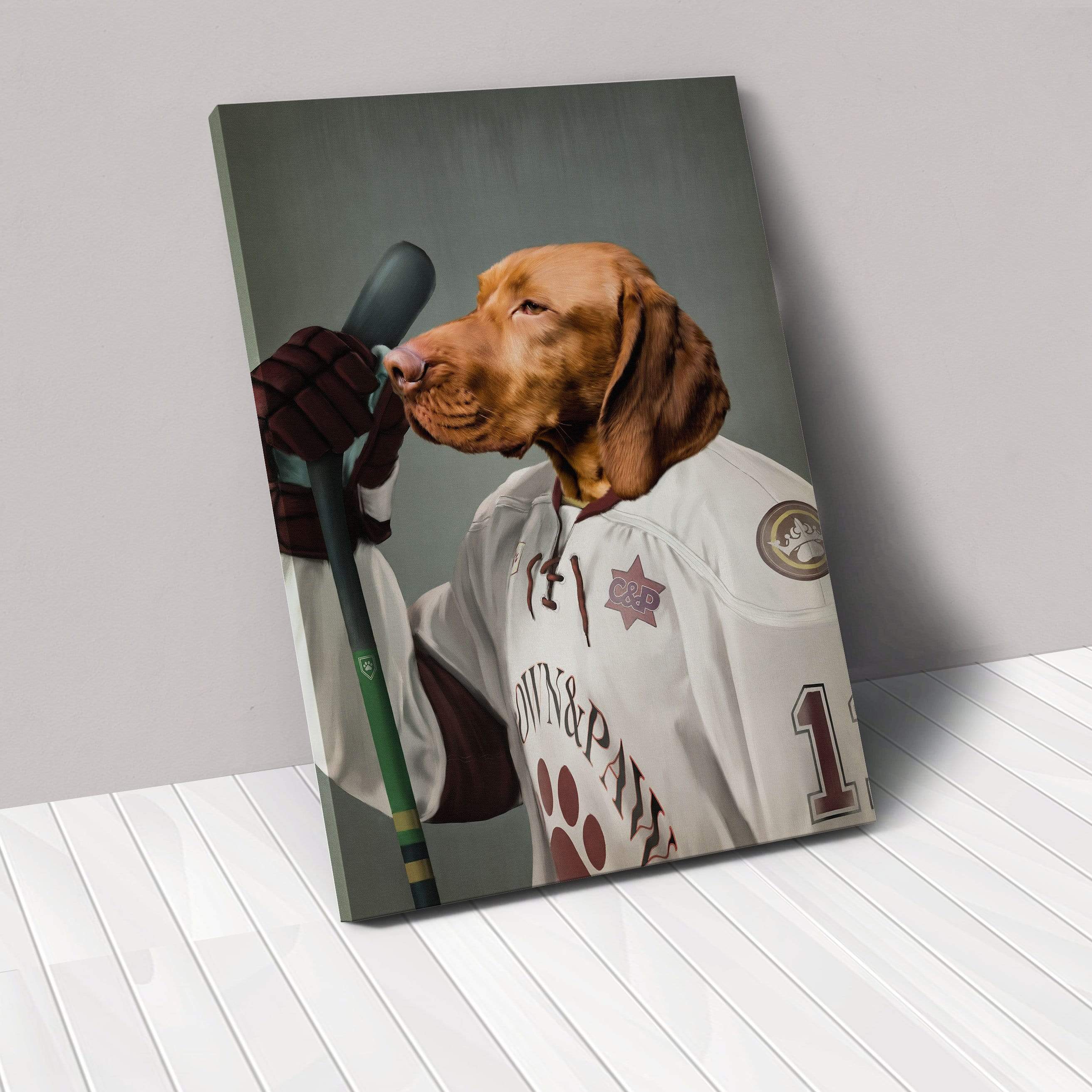 The Ice Hockey Player - Custom Pet Canvas
