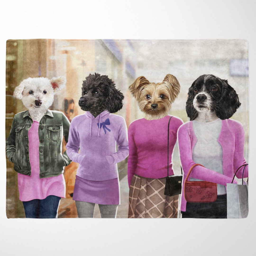 The 4 Mean Girls - Custom Pet Blanket